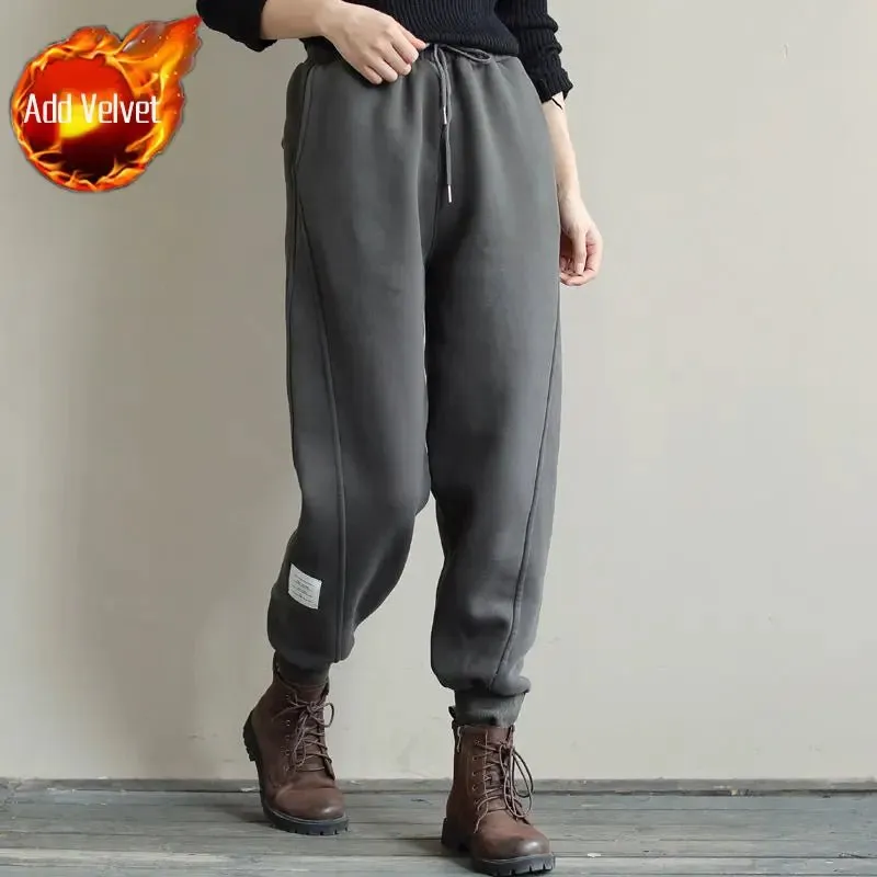 Woman Trousers Cotton Sports Pants Baggy Korean Fashion Sweatpants