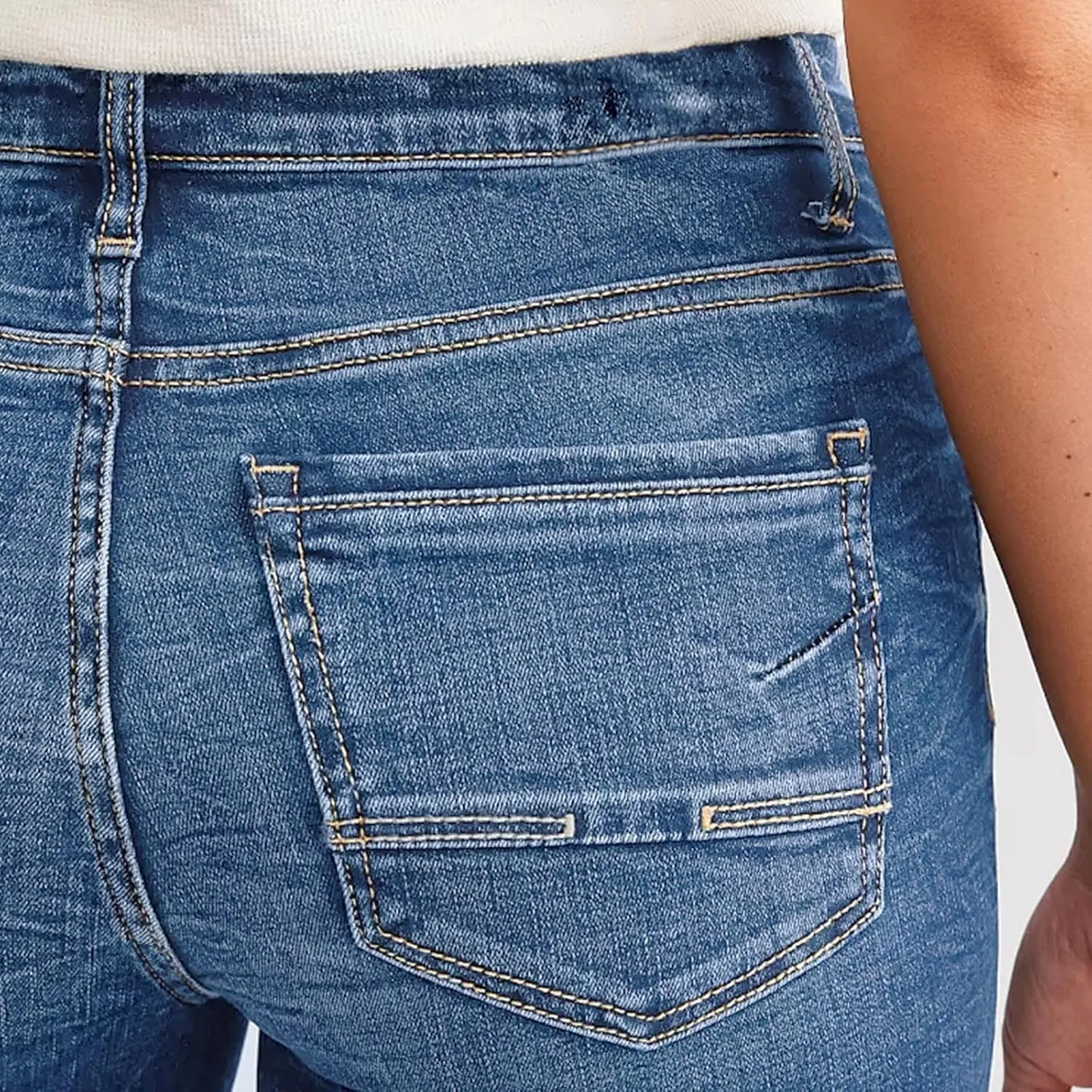 Women Jean Shorts Mid Rise High Waisted Denim Shorts Women Ripped Stretchy Frayed Distressed Stretchy Jean Shorts for Women