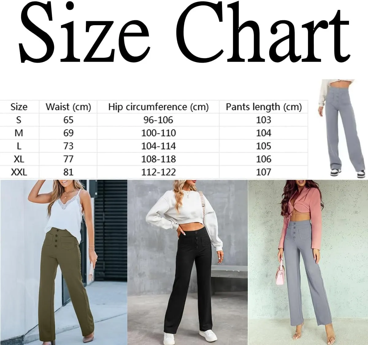 Women's Casual High Waist Stretch Pants, Multiple Pockets Straight Leg Pants, Fashion Comfort Work Flexible Trousers