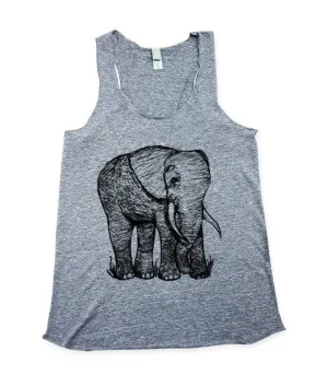 Women's Cute Elephant Tank Top