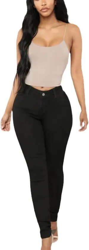 Women's High Waist Skinny Jeans