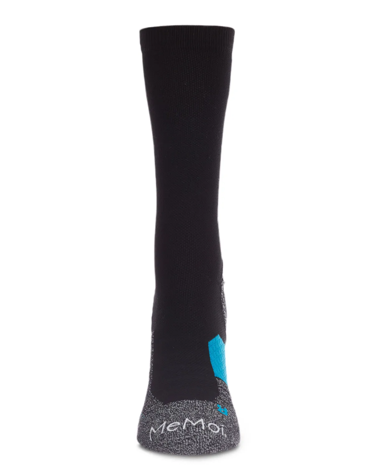 Women's Marled Block Performance 4-Way Crew Nylon Moderate Compression Socks