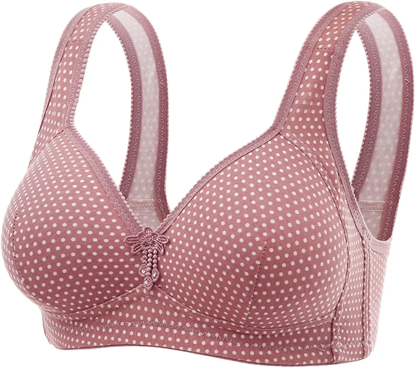 Women's Minimizer Bras Comfort Cushion Strap Wirefree Full Coverage Large Bust Non-Padded Bra