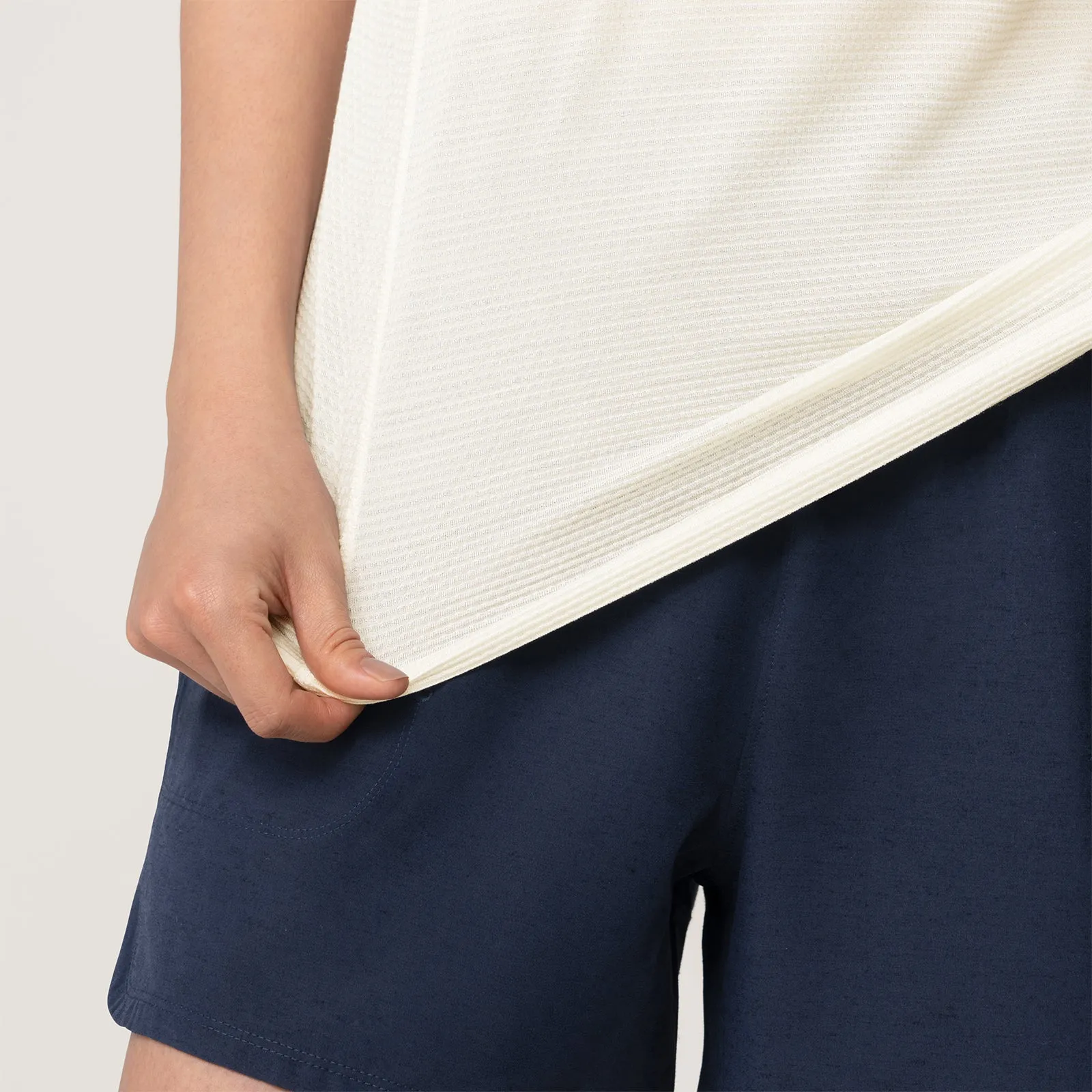 Women's Natural Run Tee - Natural White