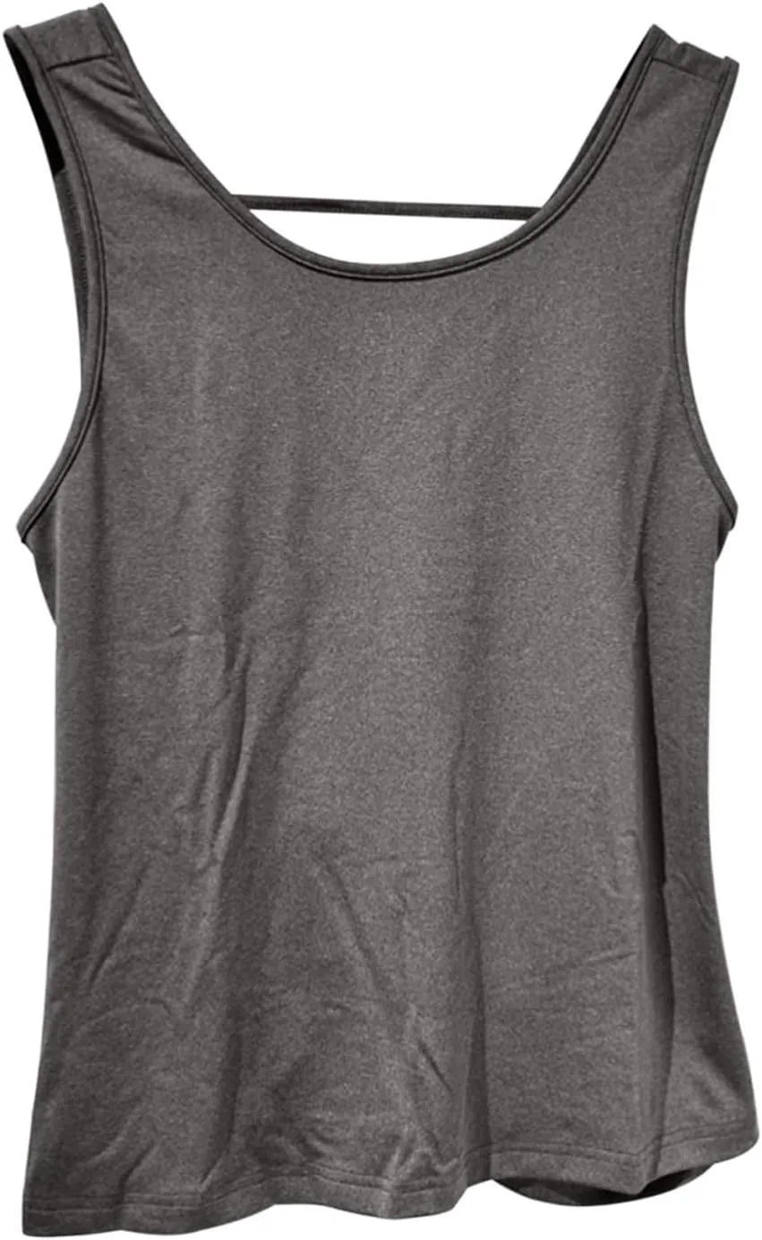 Women's Open Back Tank Tops Lightweight Sleeveless Workout Athletic Gym Yoga Shirts Running Quick Dry Pleated Tops