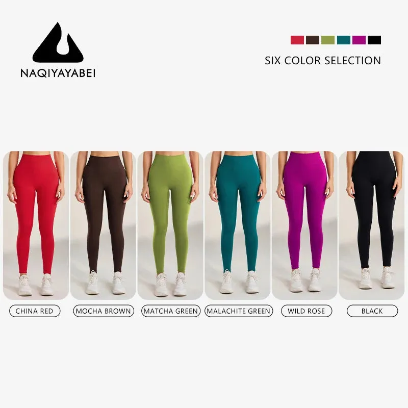 Women's Quick-Dry Seamless Yoga Leggings - Breathable Ankle-Length Gym Pants for Running and Training