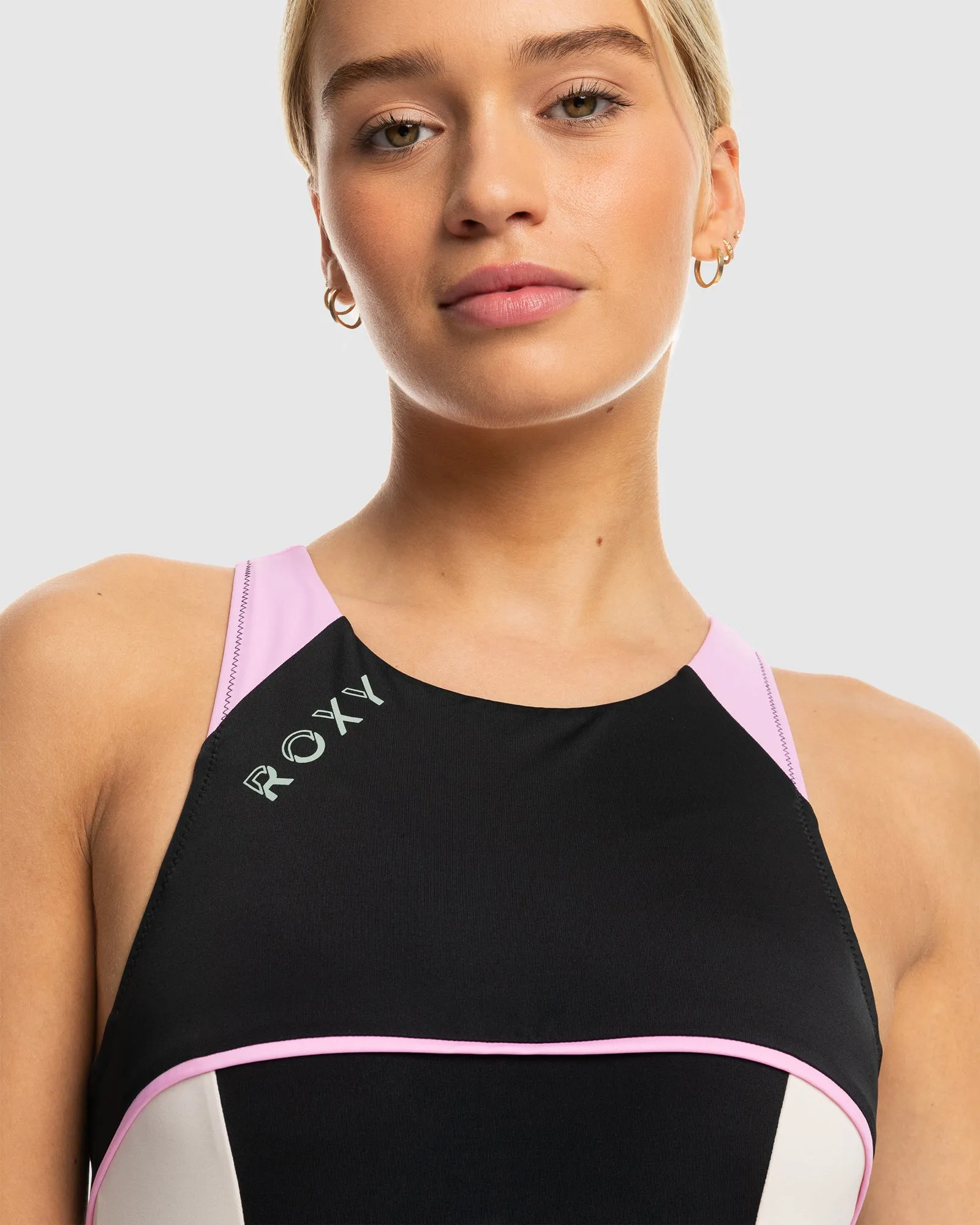 Womens Roxy Active Tech 1 Pce Sd One Piece Swim