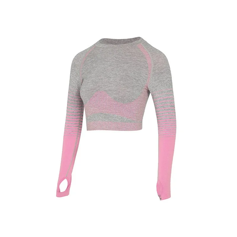 Women's Seamless Gradient Crop Top