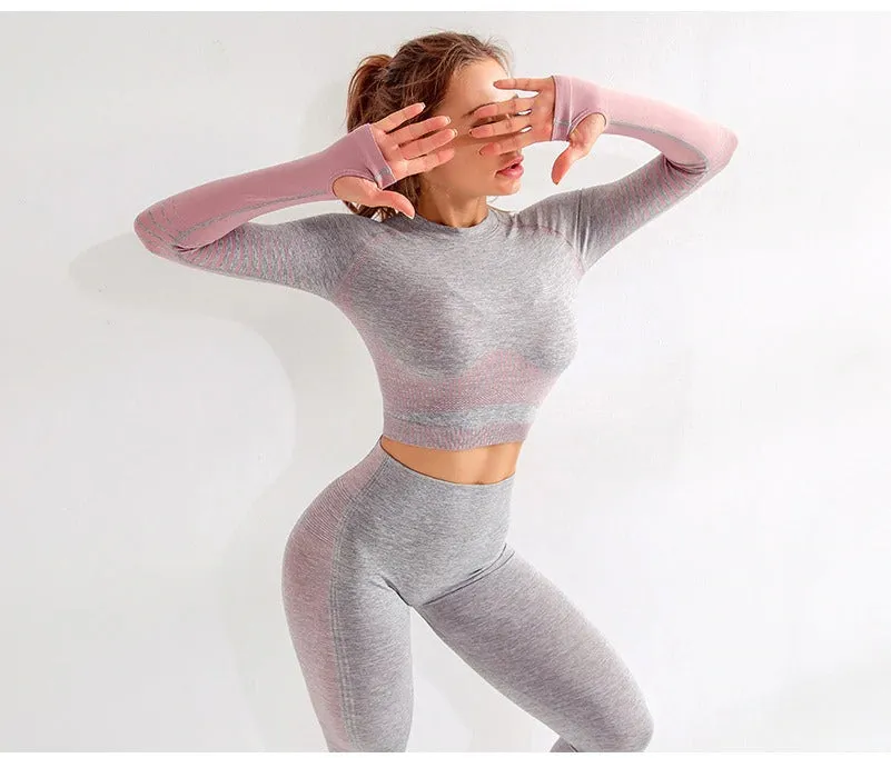 Women's Seamless Gradient Crop Top