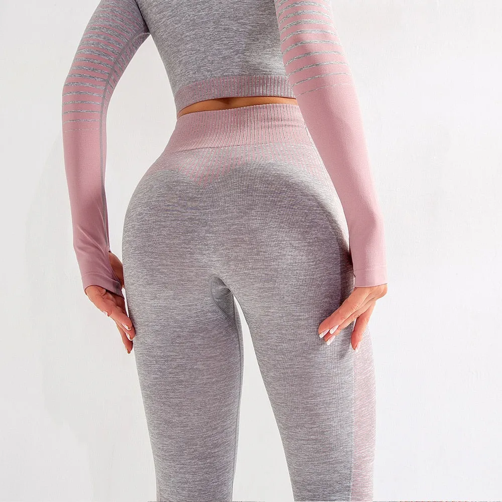 Women's Seamless Gradient Crop Top