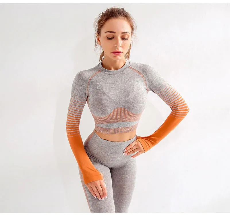 Women's Seamless Gradient Crop Top