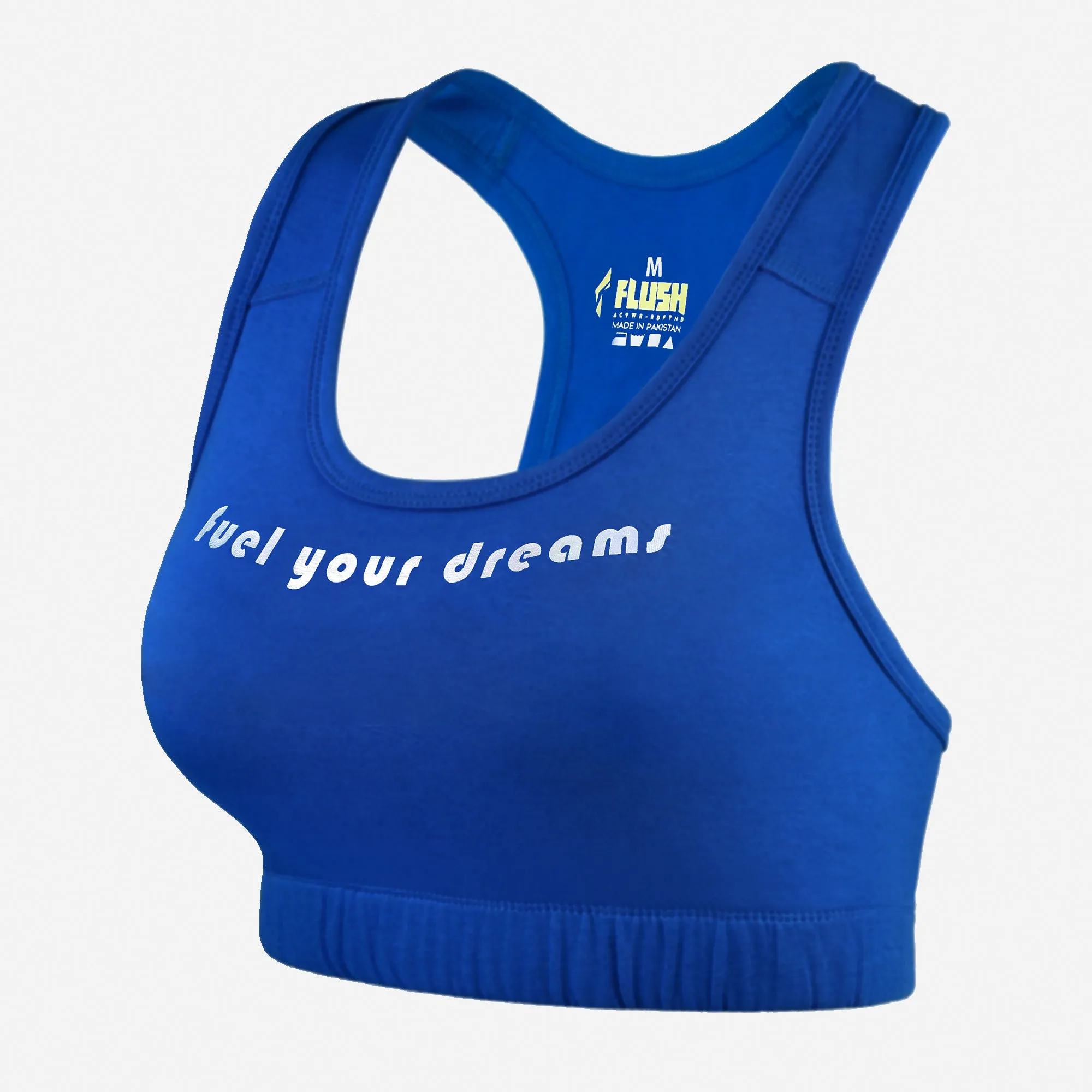 Women's Seamless Sports Bra, Support for Yoga Gym - RoyalBlue