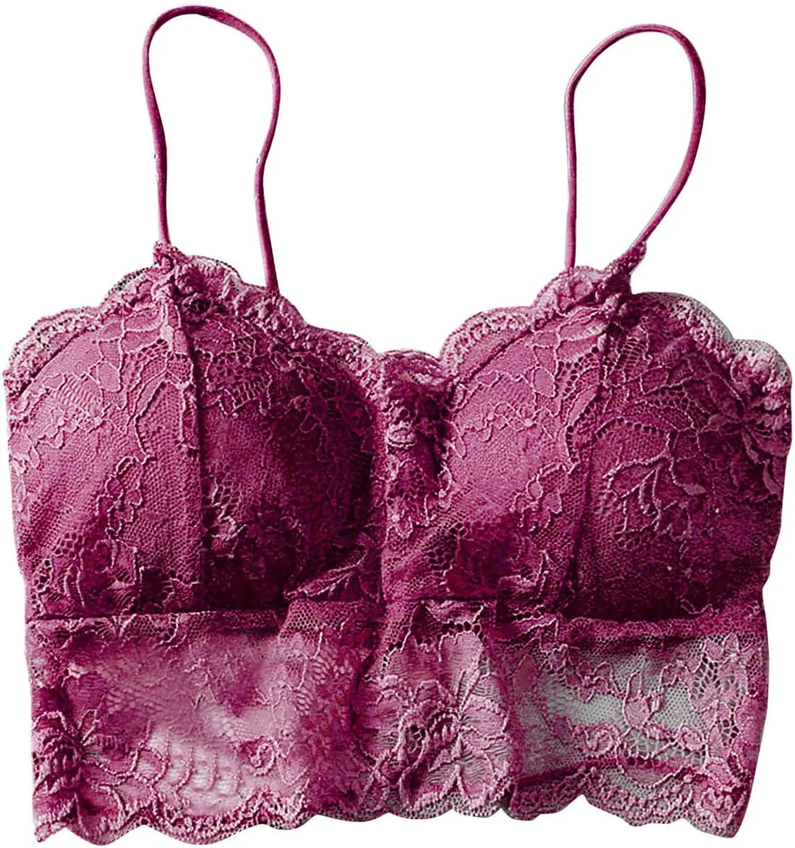 Women's Sexy Underwear Daily French Floral Lace Bralette Lightweight Elastic Night Sleep Lightweight Lounge Lingerie