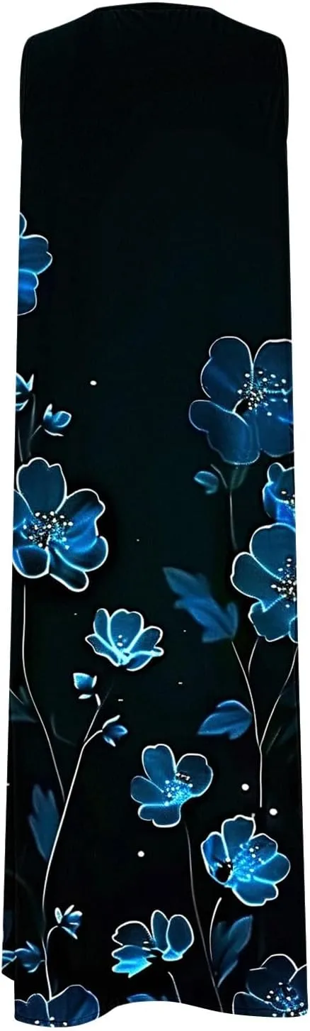 Women's Sleeveless Dress V Neck Floral Printed Casual Summer Spring Summer Lightweight Lightweight Clothing 2025