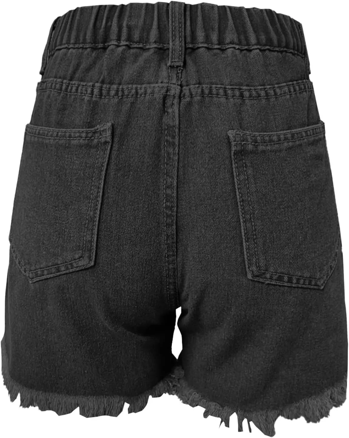 Womens Stretchy High Waisted Denim Shorts Trendy Cutoff Shorts Cutoff Slimming Stretchy Summer Hot Short Pants