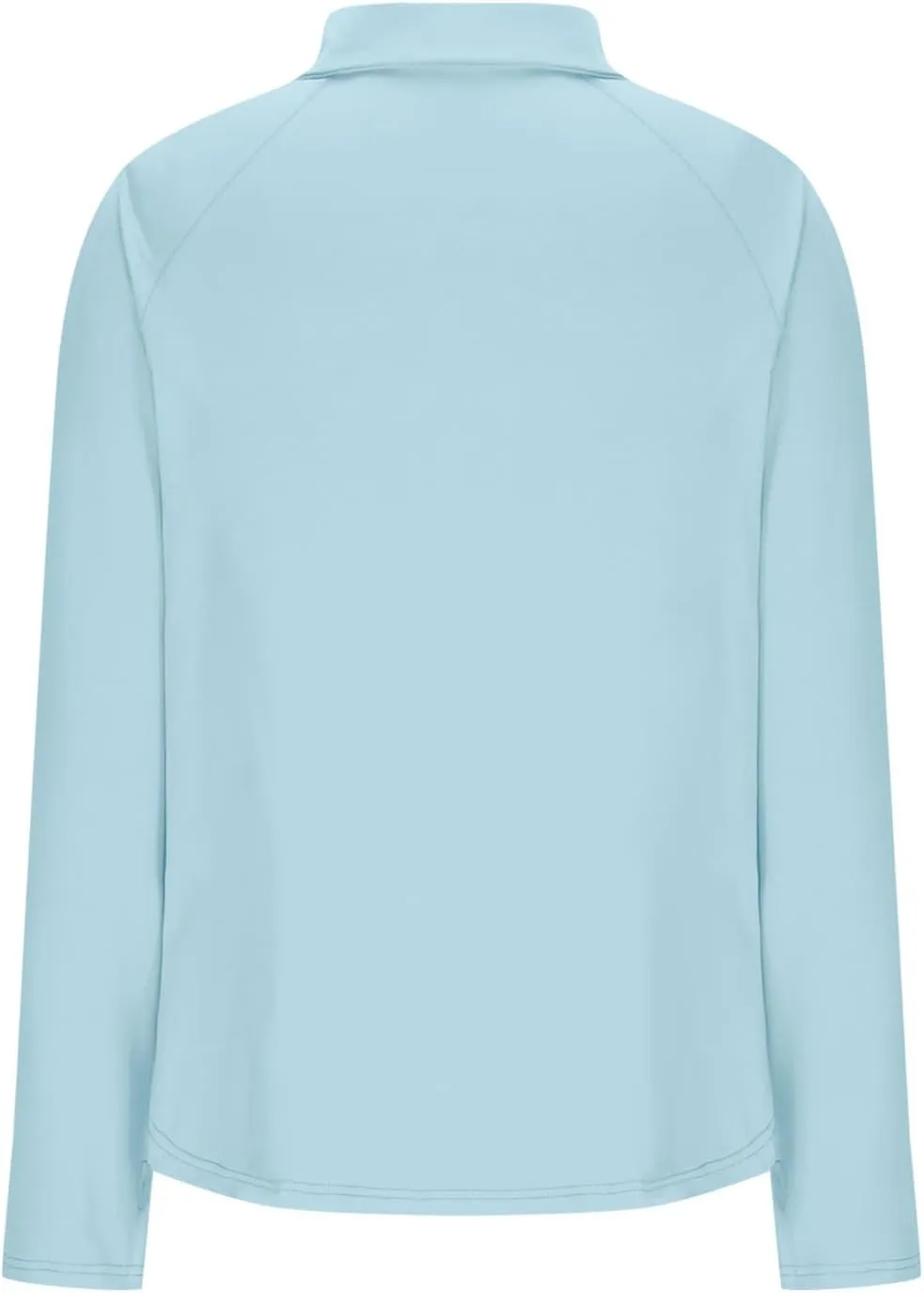 Women's UV Sun Protection 1/4 Zip Shirts Long Sleeve Rash Guard T-Shirt Lightweight Quick Dry Workout Running Tops
