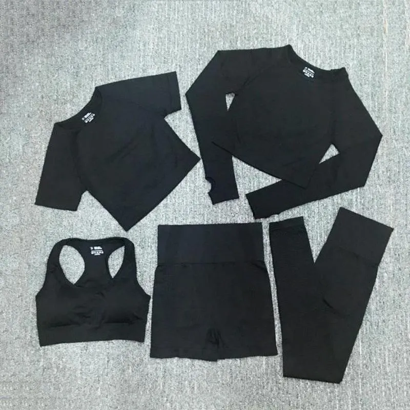 Workout Sportswear Gym Fitness High Waist Seamless Yoga Set