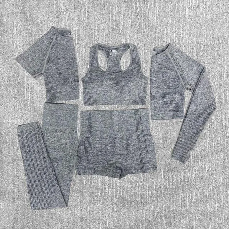 Workout Sportswear Gym Fitness High Waist Seamless Yoga Set