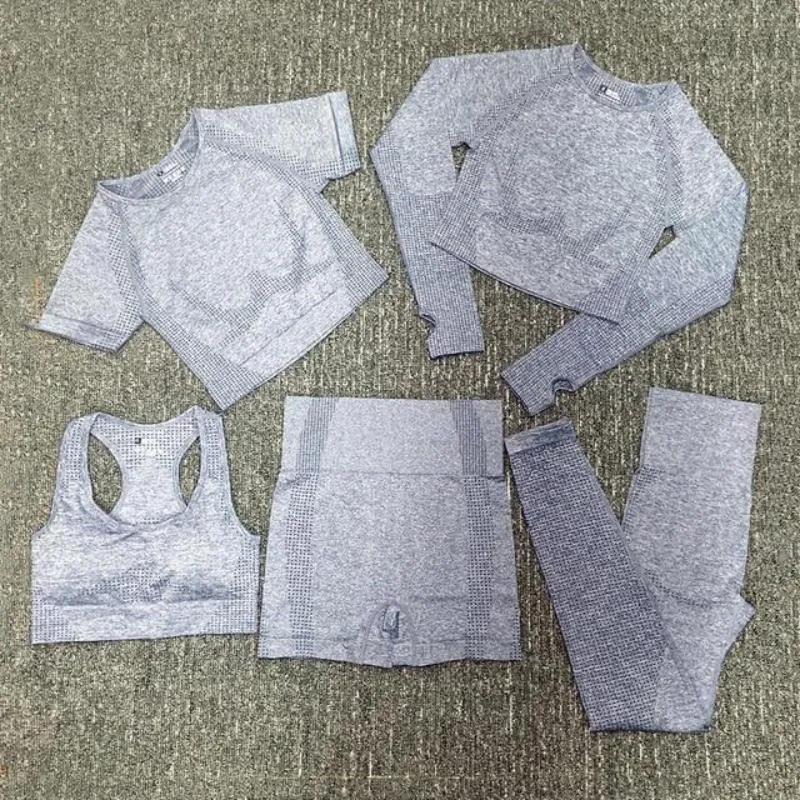 Workout Sportswear Gym Fitness High Waist Seamless Yoga Set