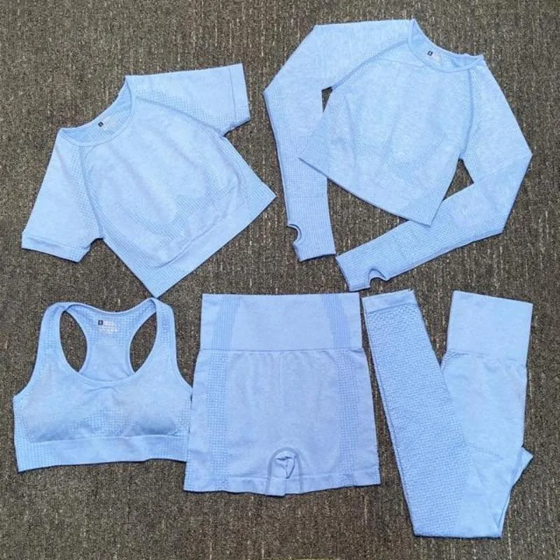 Workout Sportswear Gym Fitness High Waist Seamless Yoga Set