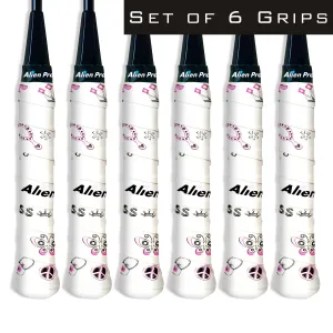 [X-Dry] Designer Racket Grip Tape for Badminton (6 Grips)