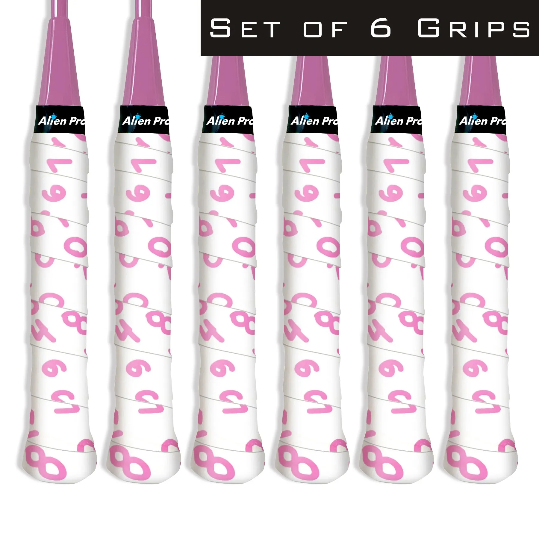 [X-Dry] Designer Racket Grip Tape for Badminton (6 Grips)