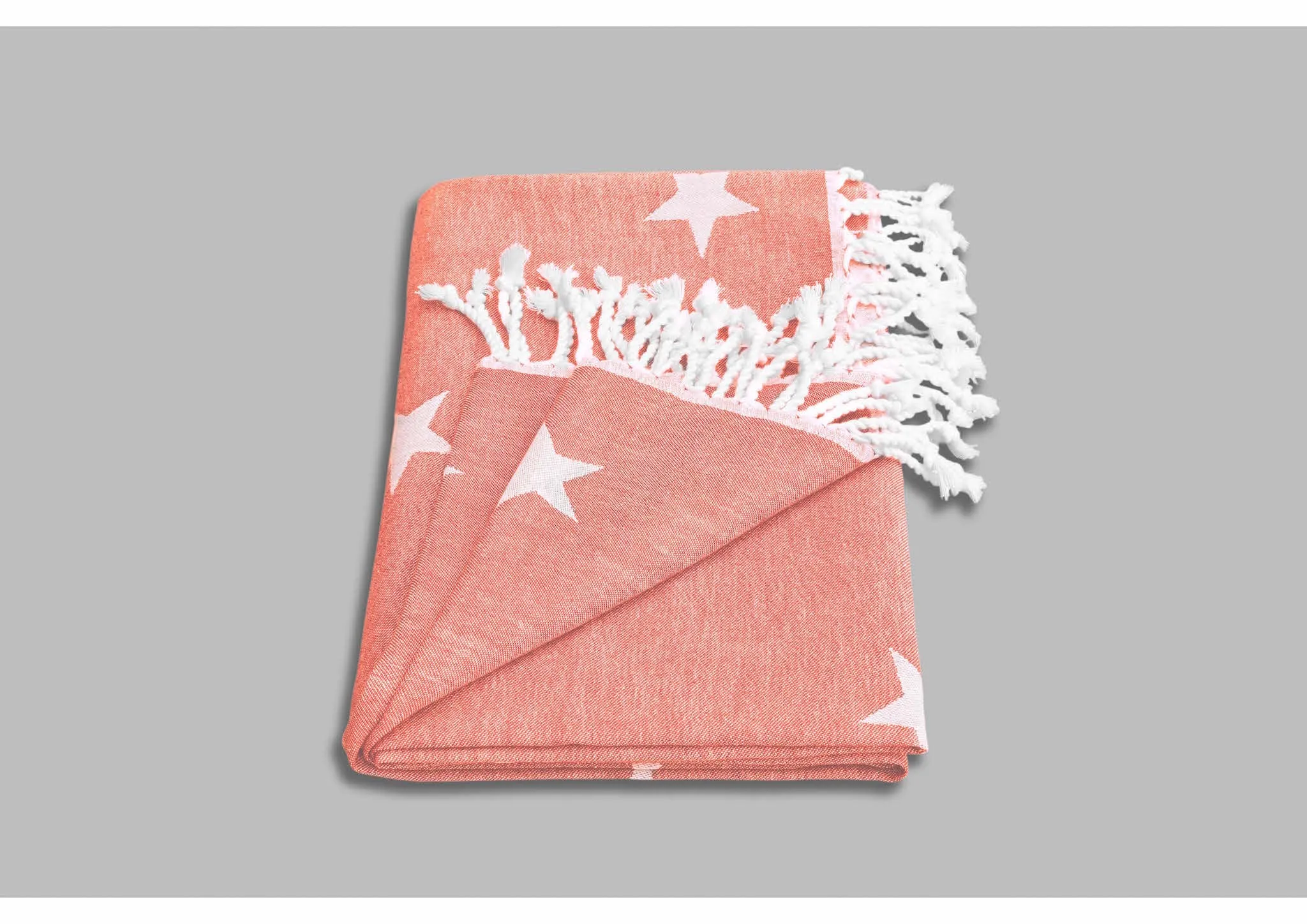 Yildiz Star Hammam Towel | Neon Coral