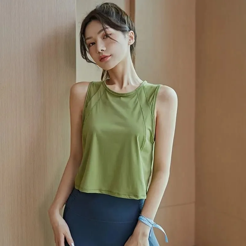 Yoga Tank Top Women's Quick Dry Running Crop Top M 389781