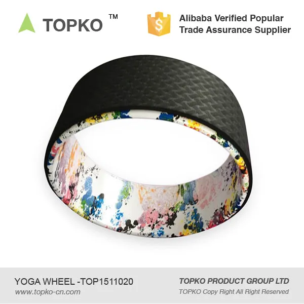 Yoga Wheel - Most Comfortable Yoga Prop Wheel, Perfect Accessory for Stretching and Improving Backbends