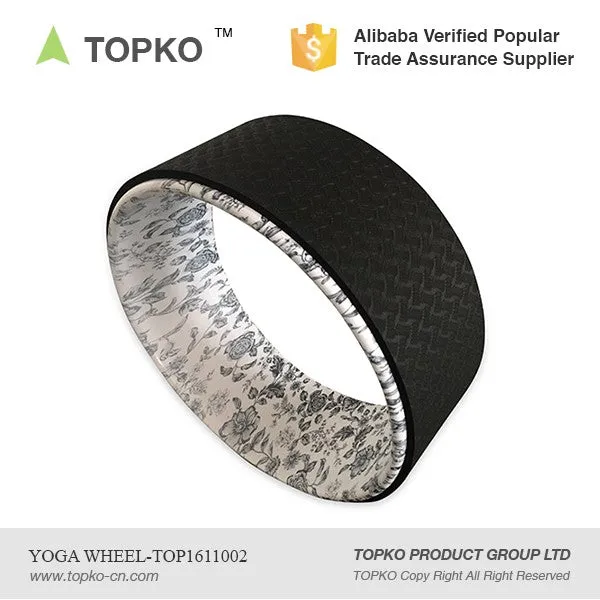 Yoga Wheel - Most Comfortable Yoga Prop Wheel, Perfect Accessory for Stretching and Improving Backbends