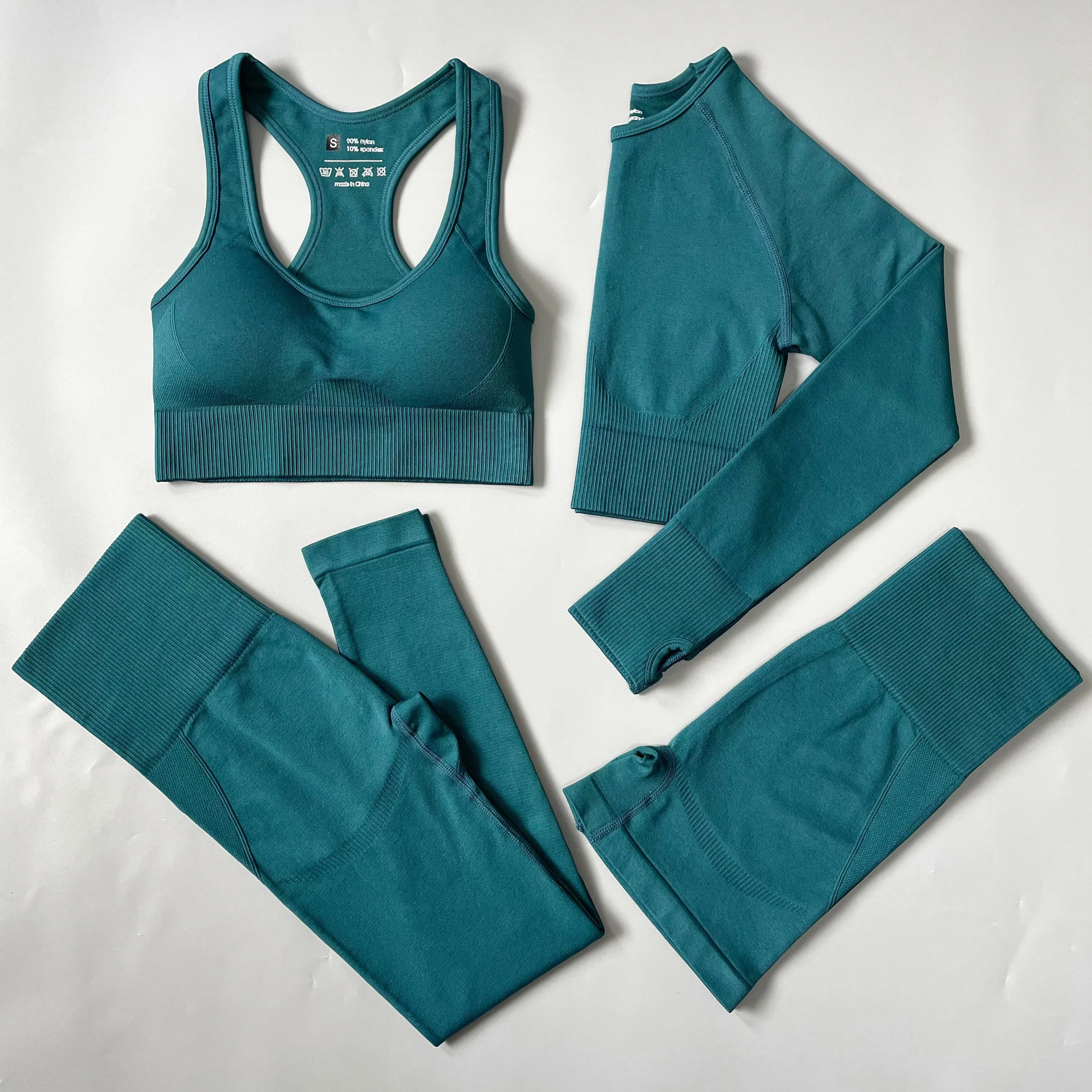 Yoganix 2/3/4PCS Seamless Women Yoga Set Workout Sportswear Gym Clothes