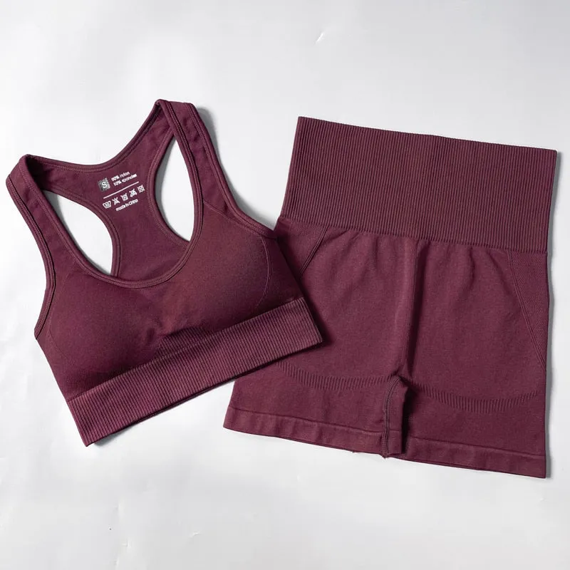 Yoganix 2/3/4PCS Seamless Women Yoga Set Workout Sportswear Gym Clothes