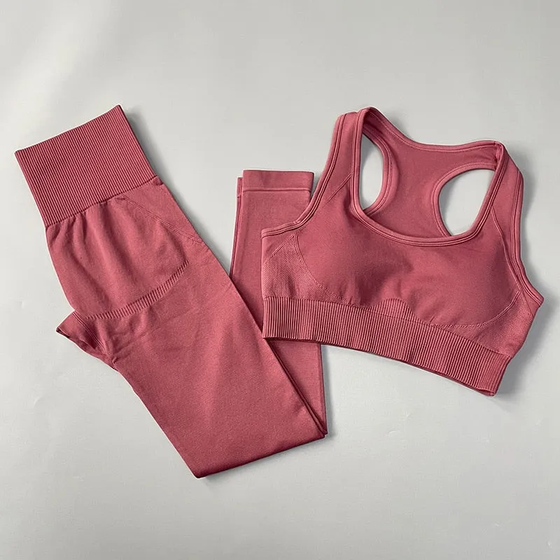 Yoganix 2/3/4PCS Seamless Women Yoga Set Workout Sportswear Gym Clothes