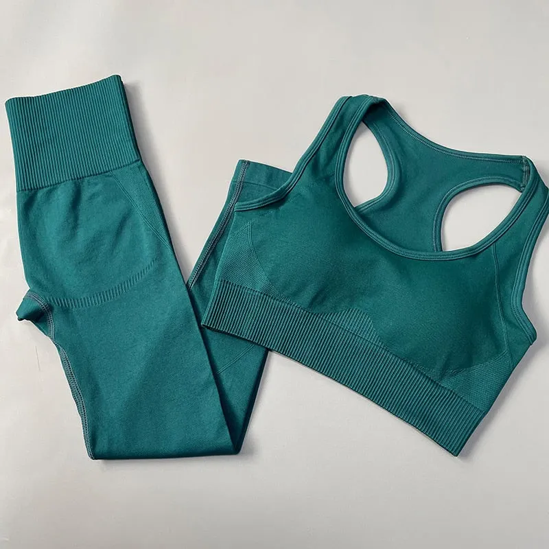 Yoganix 2/3/4PCS Seamless Women Yoga Set Workout Sportswear Gym Clothes