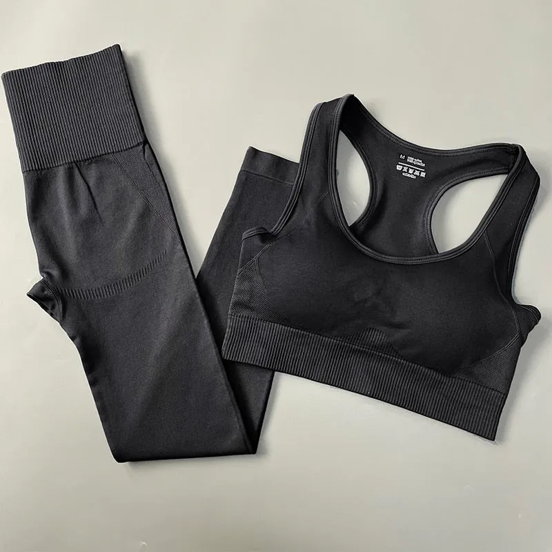 Yoganix 2/3/4PCS Seamless Women Yoga Set Workout Sportswear Gym Clothes
