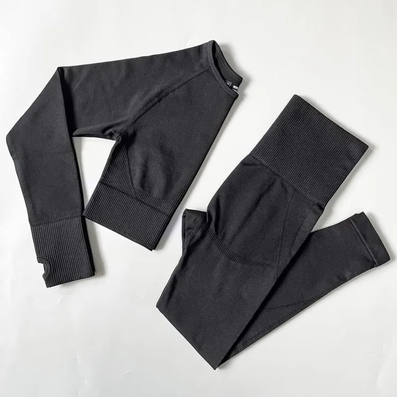 Yoganix 2/3/4PCS Seamless Women Yoga Set Workout Sportswear Gym Clothes