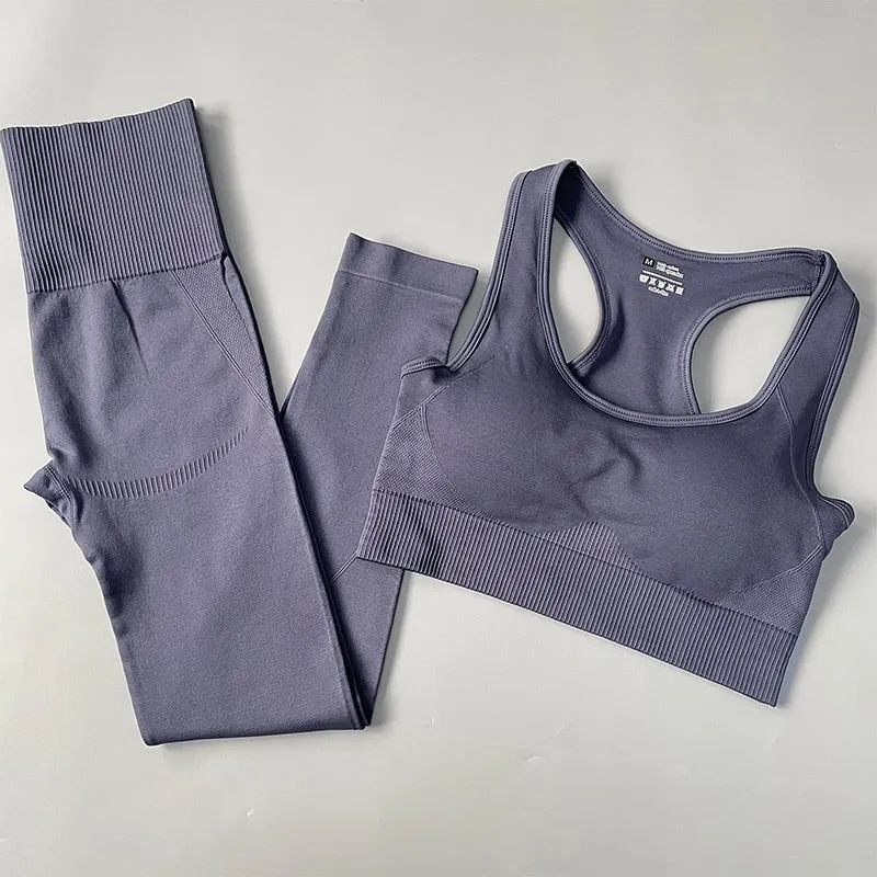 Yoganix 2/3/4PCS Seamless Women Yoga Set Workout Sportswear Gym Clothes
