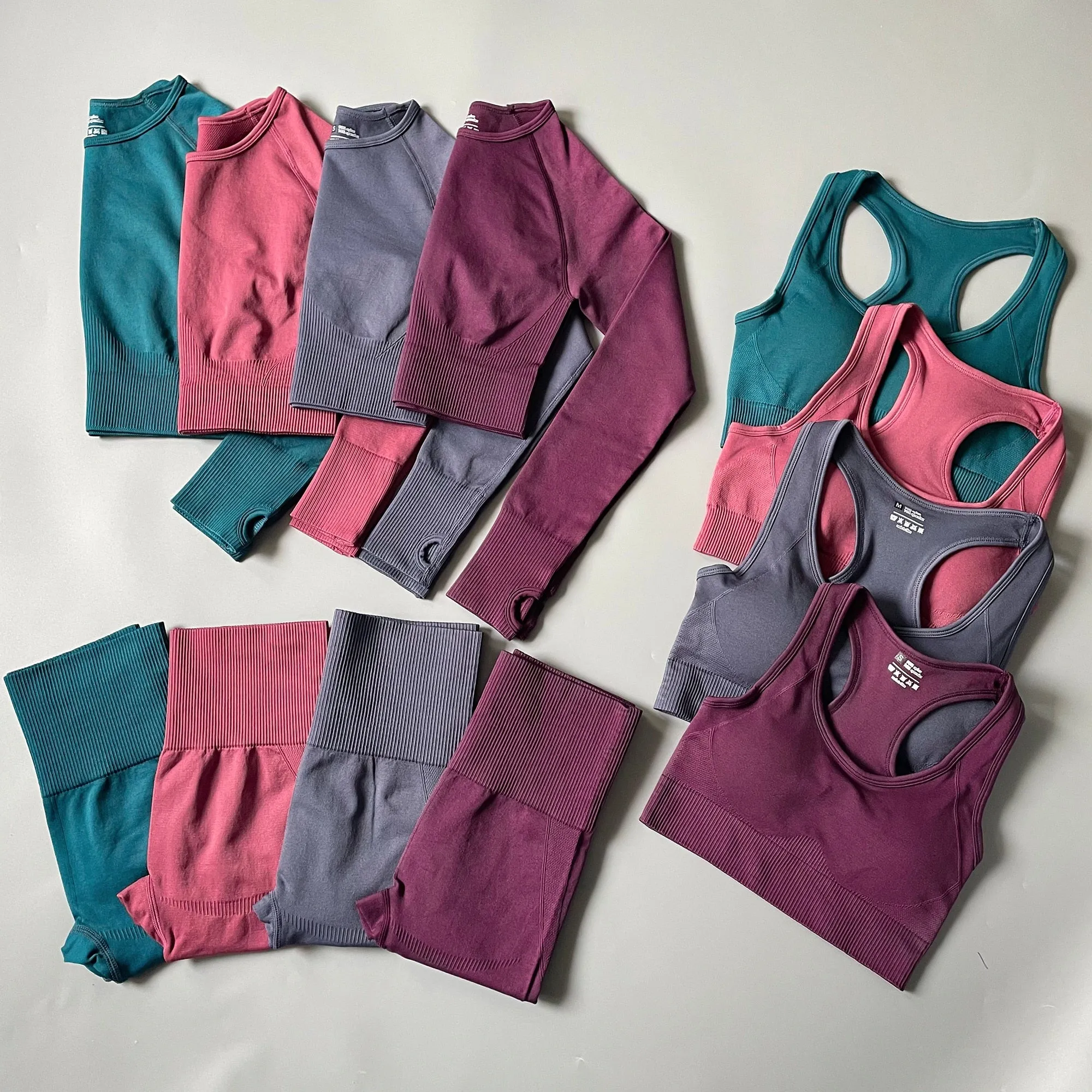 Yoganix 2/3/4PCS Seamless Women Yoga Set Workout Sportswear Gym Clothes