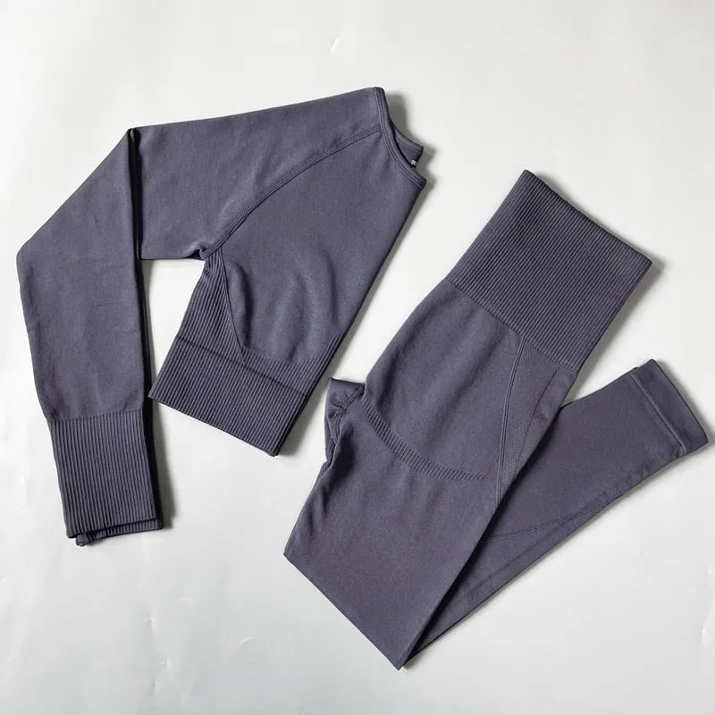 Yoganix 2/3/4PCS Seamless Women Yoga Set Workout Sportswear Gym Clothes