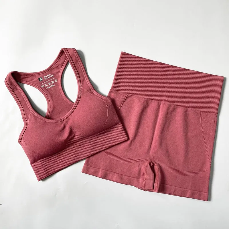 Yoganix 2/3/4PCS Seamless Women Yoga Set Workout Sportswear Gym Clothes