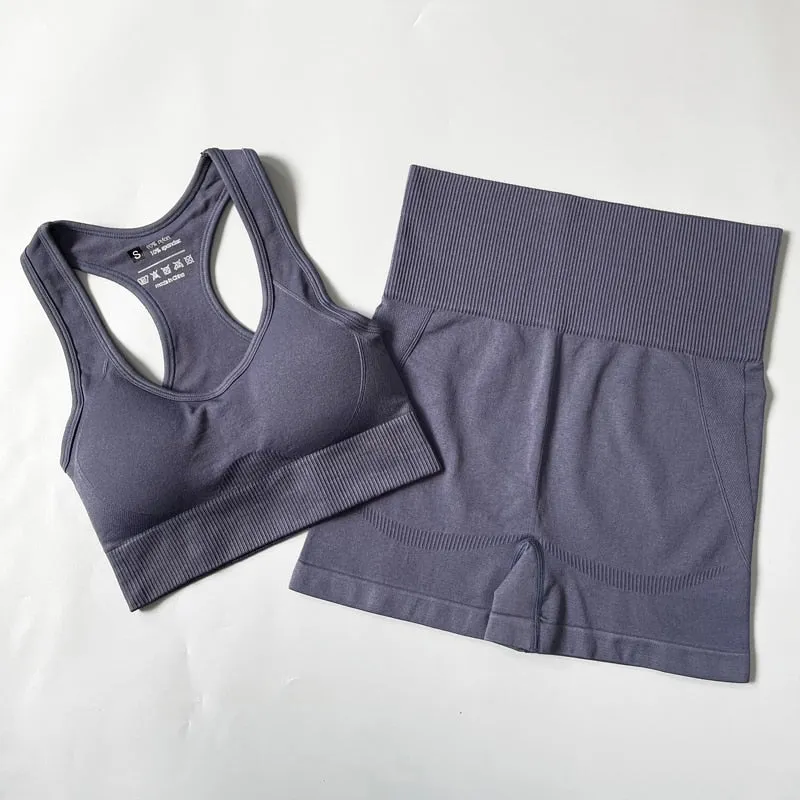 Yoganix 2/3/4PCS Seamless Women Yoga Set Workout Sportswear Gym Clothes