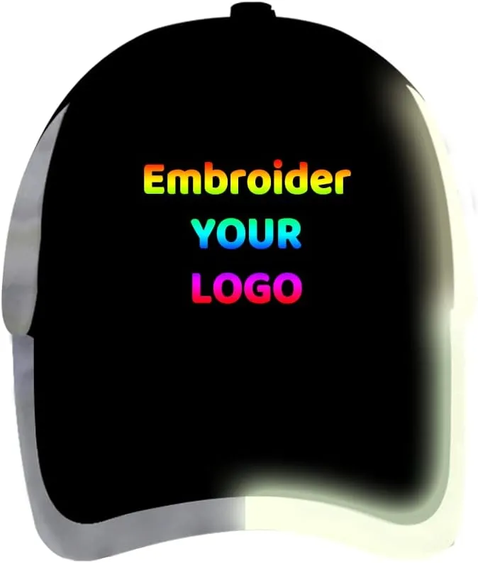 YOWESHOP Baseball Cap Safety Hat with Reflective Strip Sun Hat Customize Logo