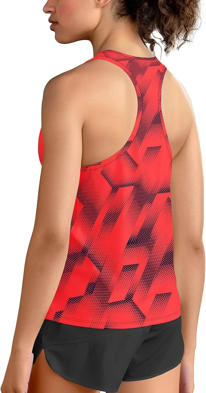 Zengjo Running Tanks for Women Moisture Wicking Athletic Workout Gym Tops Racerback