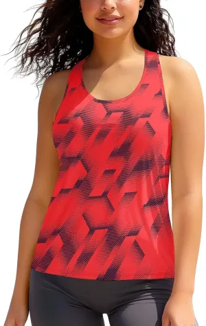 Zengjo Running Tanks for Women Moisture Wicking Athletic Workout Gym Tops Racerback