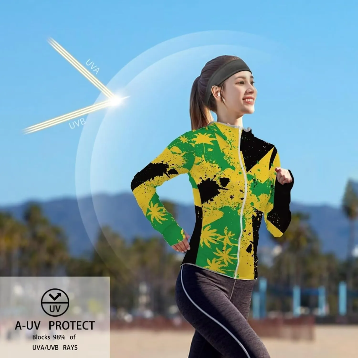 Zip UPF 50  Sun-Proof Hoodie Breathable Quick Dry Sun Protection Shirts