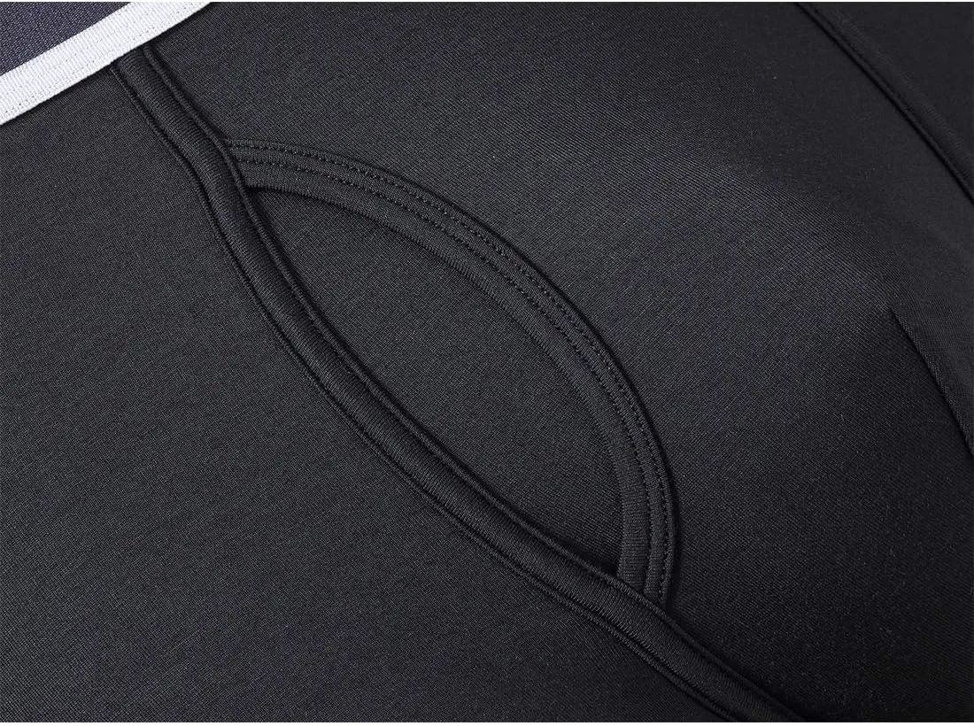 ZONBAILON Mens Underwear Boxer Briefs Moisture-Wicking Breathable Bamboo Viscose Boxer Pouch