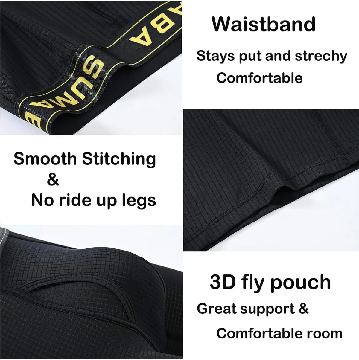 ZONBAILON Mens Underwear Boxer Briefs Moisture-Wicking Breathable Bamboo Viscose Boxer Pouch