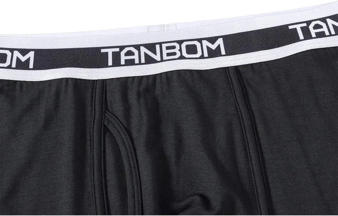 ZONBAILON Mens Underwear Boxer Briefs Moisture-Wicking Breathable Bamboo Viscose Boxer Pouch
