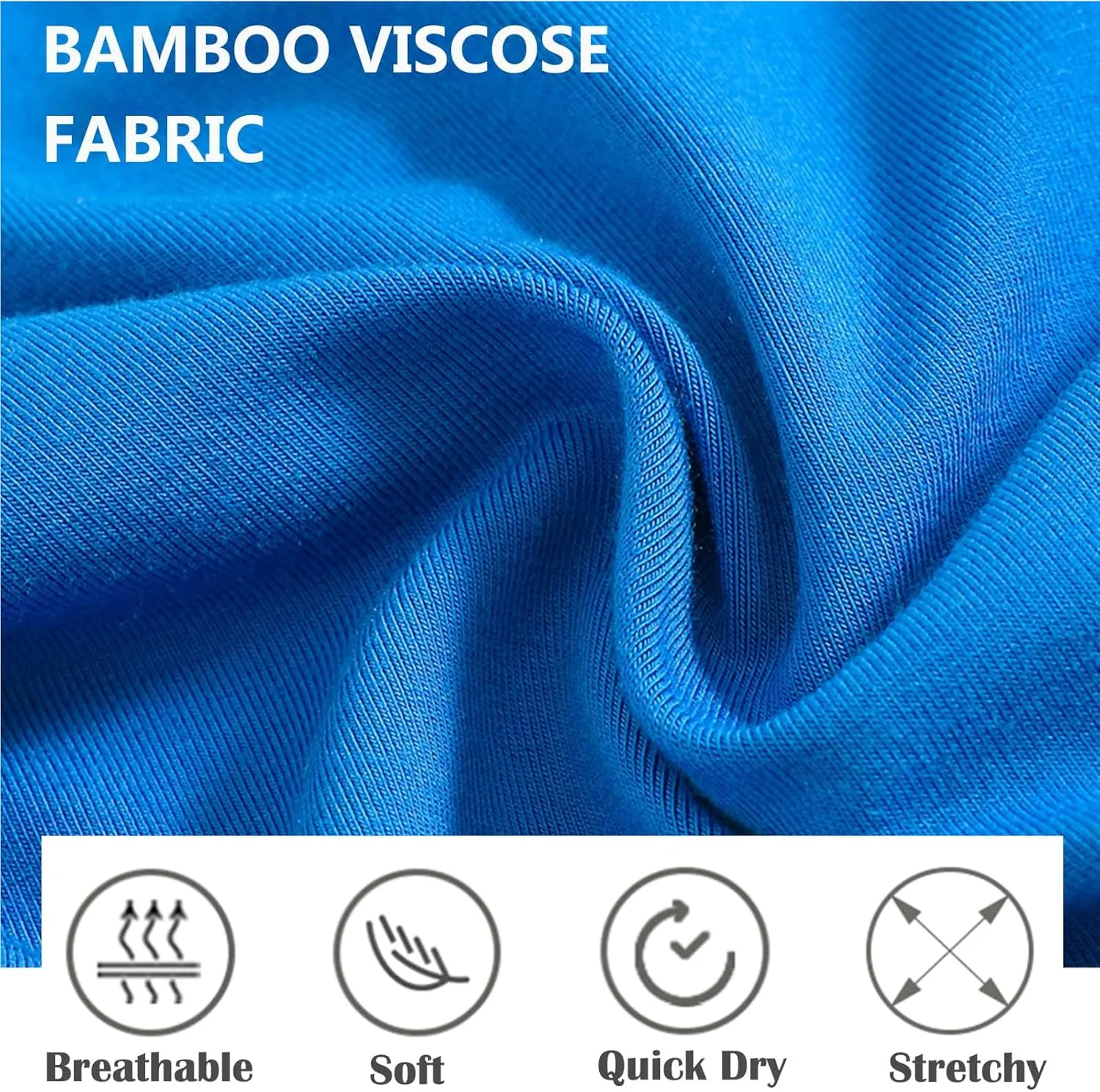 ZONBAILON Mens Underwear Boxer Briefs Moisture-Wicking Breathable Bamboo Viscose Boxer Pouch