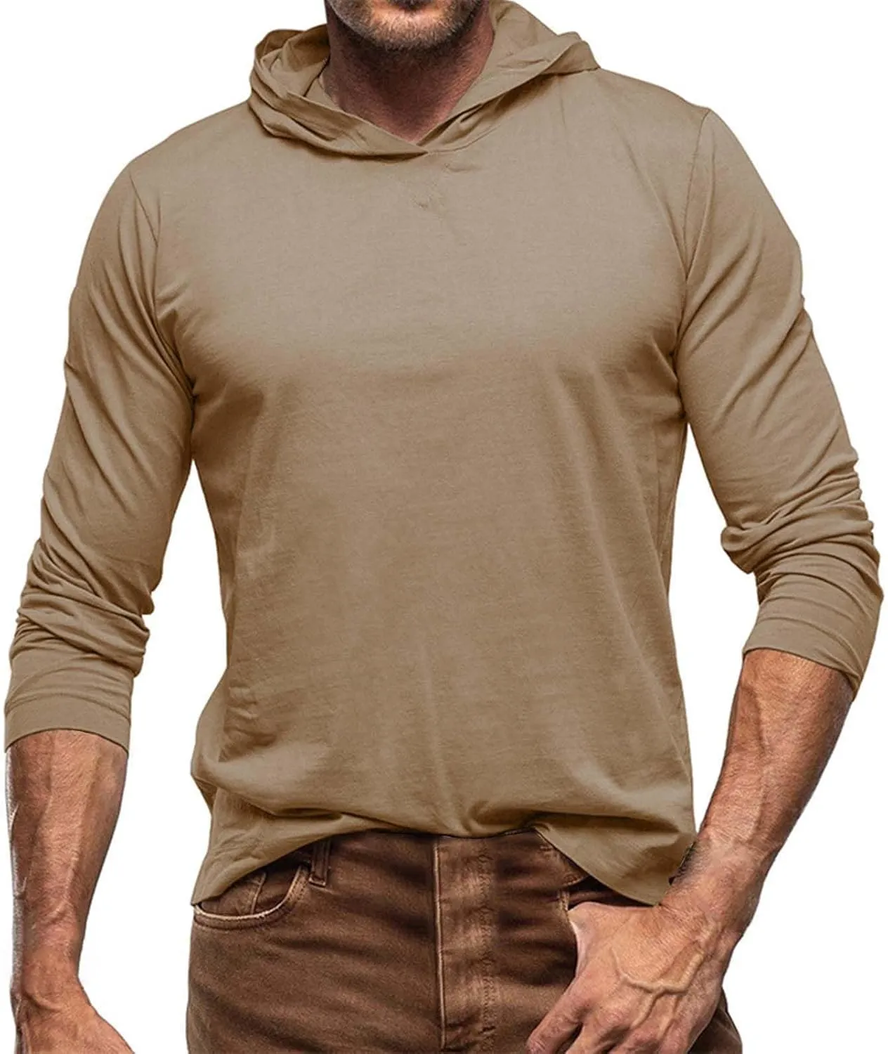 ZYXTIM Mens Fashion Athletic Hoodies Sport Sweatshirt Quick Dry Long Sleeve Rash Guard Fishing Outdoor Running Sun UV Shirts